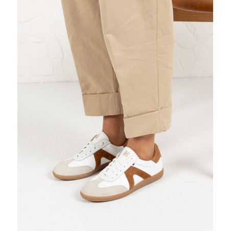 SACCHI SAPATILHAS SENHORA BRANCO/CAMEL Ref:S026P