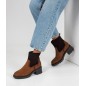 Botins com Elastico Camurca Camel SACCHI Ref: 2437