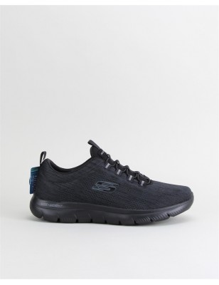 SKECHERS SUMMITS LOUVIN Pretas Com Palmilha Memory Foam Ref:232186