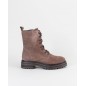 Botas Estilo Militar Em Camurca Taupe - Sacchi Ref: 6849