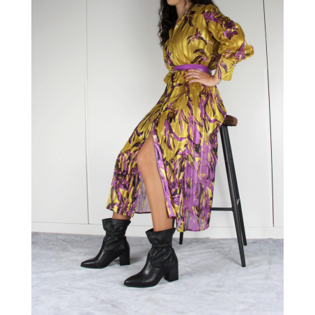 Botas em Pele e Tacao Alto SACCHI Ref: 4998