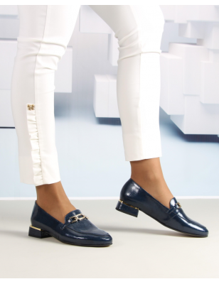 Sapatos Verniz Cobril Azul Samelli Ref:CF2411