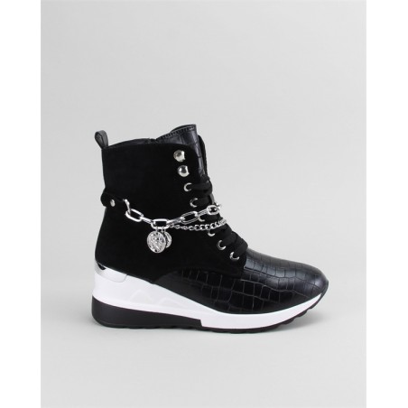 Bota Desportiva Com Cunha Ref: 9906