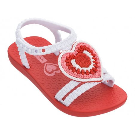 Sandalias Para Menina Com Coracao Ipanema  