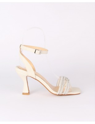 Sandalias Beges Salto Alto LAGES Ref: 8558