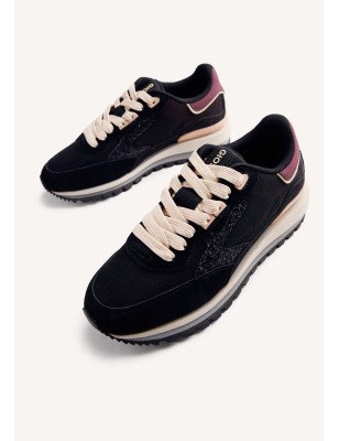 GIOSEPPO SAPATILHAS EM COURO E BRILHÓS FOLEY REF:76378