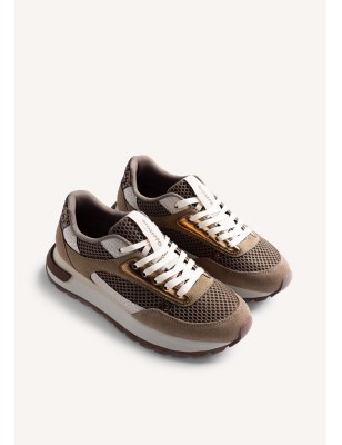 GIOSEPPO SAPATILHAS EM COURO E MALHA FUNKLEY REF: 76494