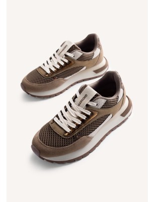 GIOSEPPO SAPATILHAS EM COURO E MALHA FUNKLEY REF: 76494