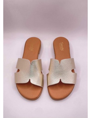 Sacchi Chinelos em Pele Ref: 25135