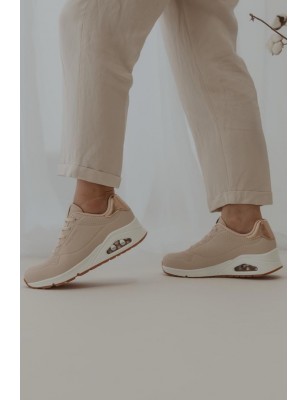 SKECHERS UNO SHIMMER AWAY BEGE  Ref: 155196B