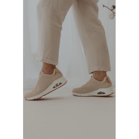 SKECHERS UNO SHIMMER AWAY BEGE  Ref: 155196B