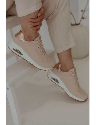 SKECHERS UNO SHIMMER AWAY BEGE  Ref: 155196B