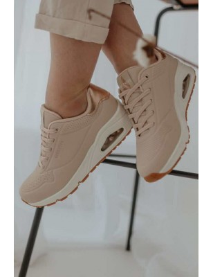 SKECHERS UNO SHIMMER AWAY BEGE  Ref: 155196B