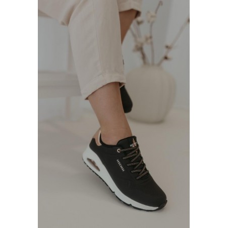 SKECHERS UNO SHIMMER AWAY PRETAS Ref: 155196PRE