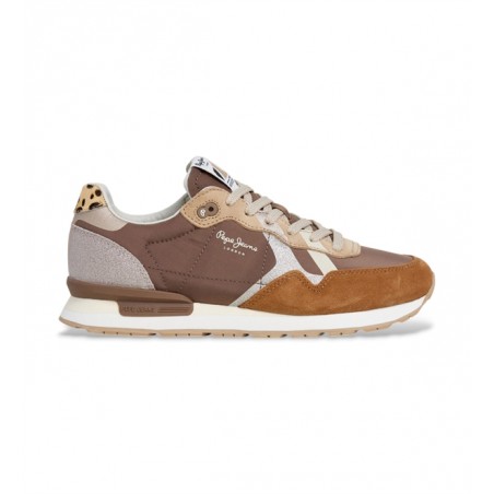 PEPE JEANS BRIT GLITTER W RUNNING DE INSPIRAÇÃO RETRO PLS400005