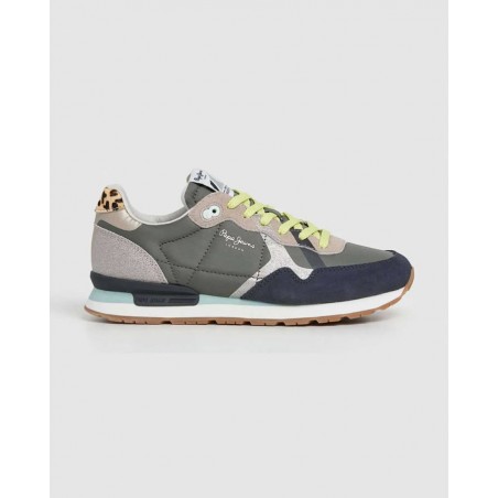 PEPE JEANS BRIT GLITTER W RUNNING DE INSPIRAÇÃO RETRO PLS400005V