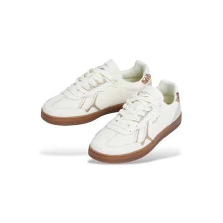 PEPE JEANS DE COURO COM DETALHES EM CAMURÇA- BALL BASIC W PLS000014