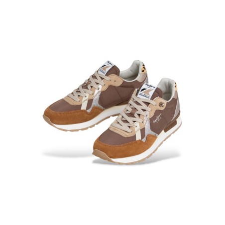 PEPE JEANS BRIT GLITTER W RUNNING DE INSPIRAÇÃO RETRO PLS400005