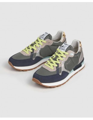 PEPE JEANS BRIT GLITTER W RUNNING DE INSPIRAÇÃO RETRO PLS400005V