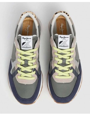 PEPE JEANS BRIT GLITTER W RUNNING DE INSPIRAÇÃO RETRO PLS400005V