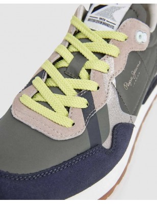 PEPE JEANS BRIT GLITTER W RUNNING DE INSPIRAÇÃO RETRO PLS400005V