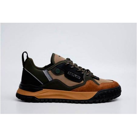 REPLAY BLIX MIXER GREEN Sapatilhas Homem GMSF7