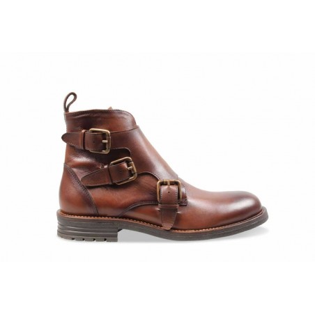 HOLD BOTAS EM PELE DE HOMEM CASTANHAS 342PC