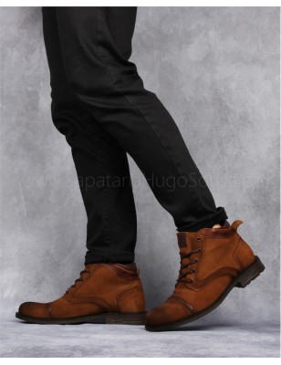 Botas Homem Camurca Camel - Mood