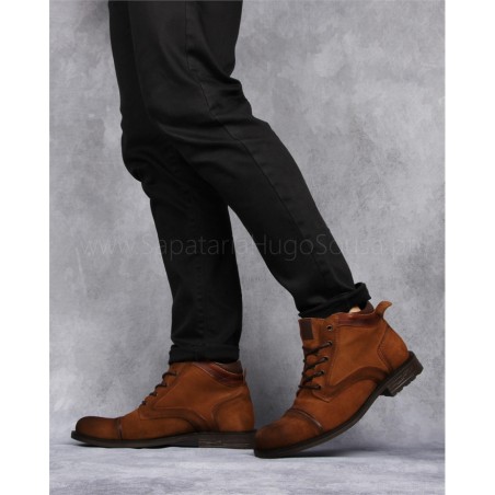 Botas Homem Camurca Camel - Mood