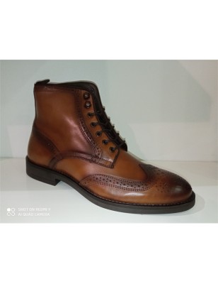 Botas Em Pele Gravada Homem - MOOD