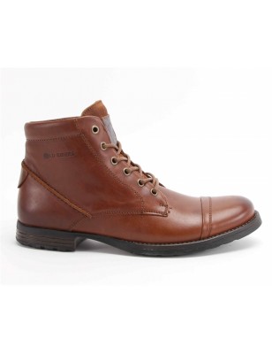 Botas Camel Para Homem Meio Cano Em Pele Com Biqueira Polida - URBANFLY Ref: 6799