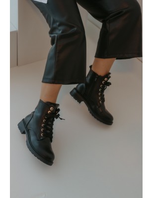 Botas Meio Cano Pretas Para Mulher Ref: JML123