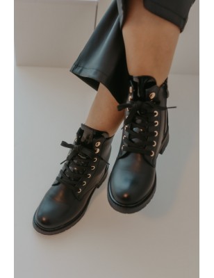 Botas Meio Cano Pretas Para Mulher Ref: JML123