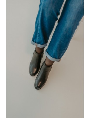 Botas Mulher Cano Curto Pretas  Ref: JML202