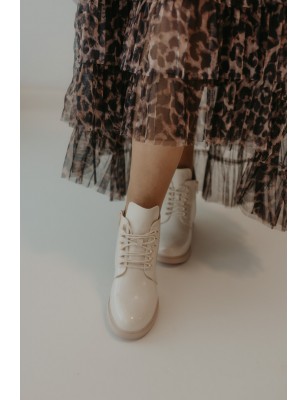 Botas Mulher Cano Curto Bege Ref: 10M30