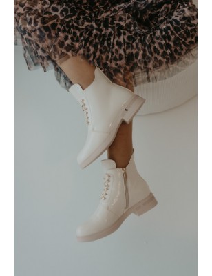 Botas Mulher Cano Curto Bege Ref: 10M30