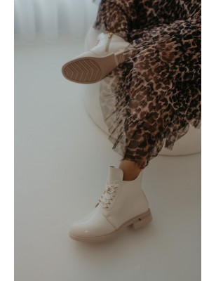 Botas Mulher Cano Curto Bege Ref: 10M30