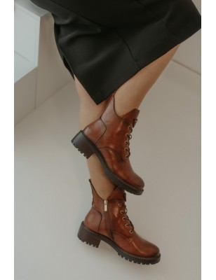 Botas Senhora Cano Curto Camel Ref:10M28