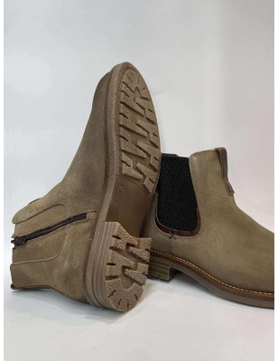 CITYPORT BOTAS EM PELE CASTANHO   B4715