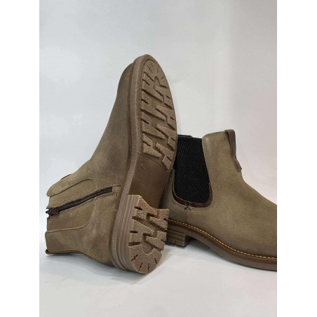 CITYPORT BOTAS EM PELE CASTANHO   B4715