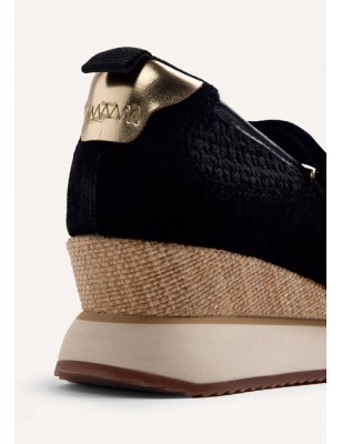 GIOSEPPO LIPA  SAPATILHAS ABERTAS EM  COURO E CROCHÉ 78728