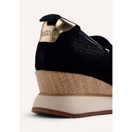 GIOSEPPO LIPA  SAPATILHAS ABERTAS EM  COURO E CROCHÉ 78728