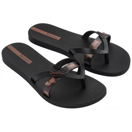 Chinelos Ipanema Kirei Chic Fem Pretos Ref: 83673