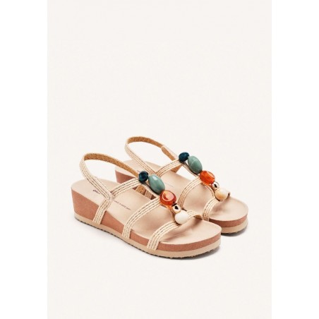 Gioseppo Rantoul Sandália de Cunha Bege