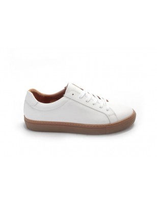 INFANTE -Sapatilhas Homem Em Pele Brancas  Ref:0604