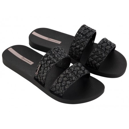 IPANEMA RENDA II FEM BLACK/GLITTER BLACK Ref: 83243