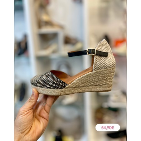 CABRERA IBIZA NEGRO SAPATOS DE CUNHA DE SENHORA  10-5P