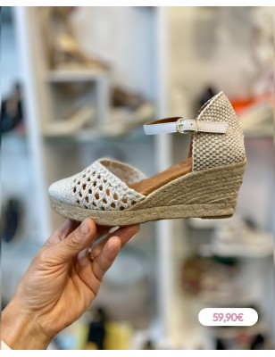 CABRERA TABARCA BLANCO SAPATOS DE CUNHA DE SENHORA 13-5
