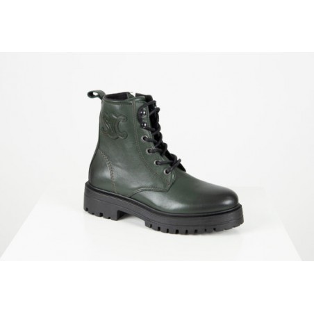 SACCHI BOTAS ESTILO MILITAR EM PELE  2011