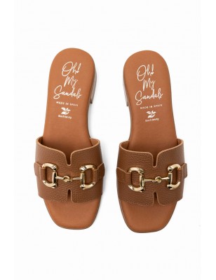OH MY SANDALS Chinelos em Pele Ref:5890a
